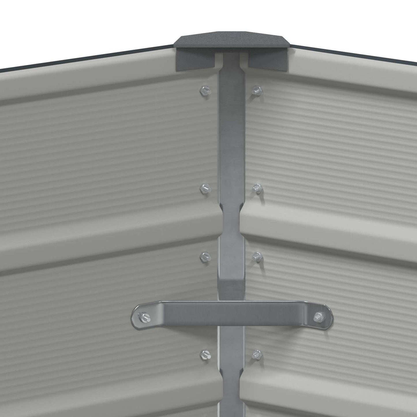 vidaXL Jardinière anthracite 129 x 129 x 75 cm acier
