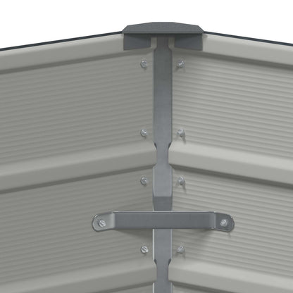 vidaXL Jardinière anthracite 129 x 129 x 75 cm acier