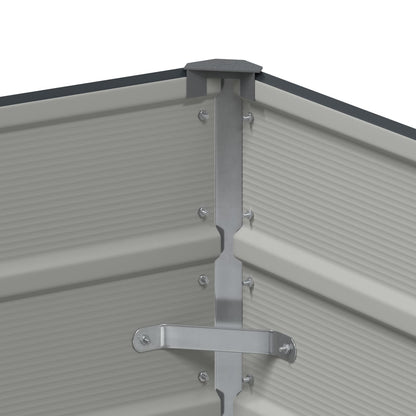 Pflanzkübel Anthrazit 100 x 40 x 45 cm Stahl