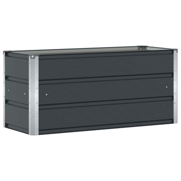 vidaXL Pflanzkübel Anthrazit 100 x 40 x 45 cm Stahl