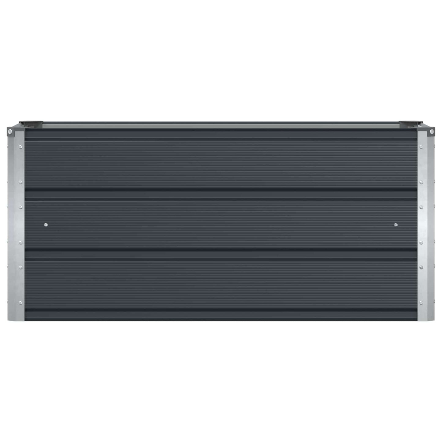 Pflanzkübel Anthrazit 100 x 40 x 45 cm Stahl