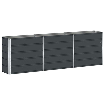 vidaXL Pflanzkübel Anthrazit 160 x 40 x 75 cm Stahl