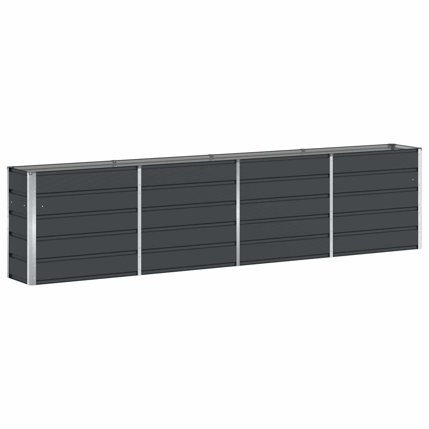 vidaXL Pflanzkübel Anthrazit 160 x 40 x 75 cm Stahl