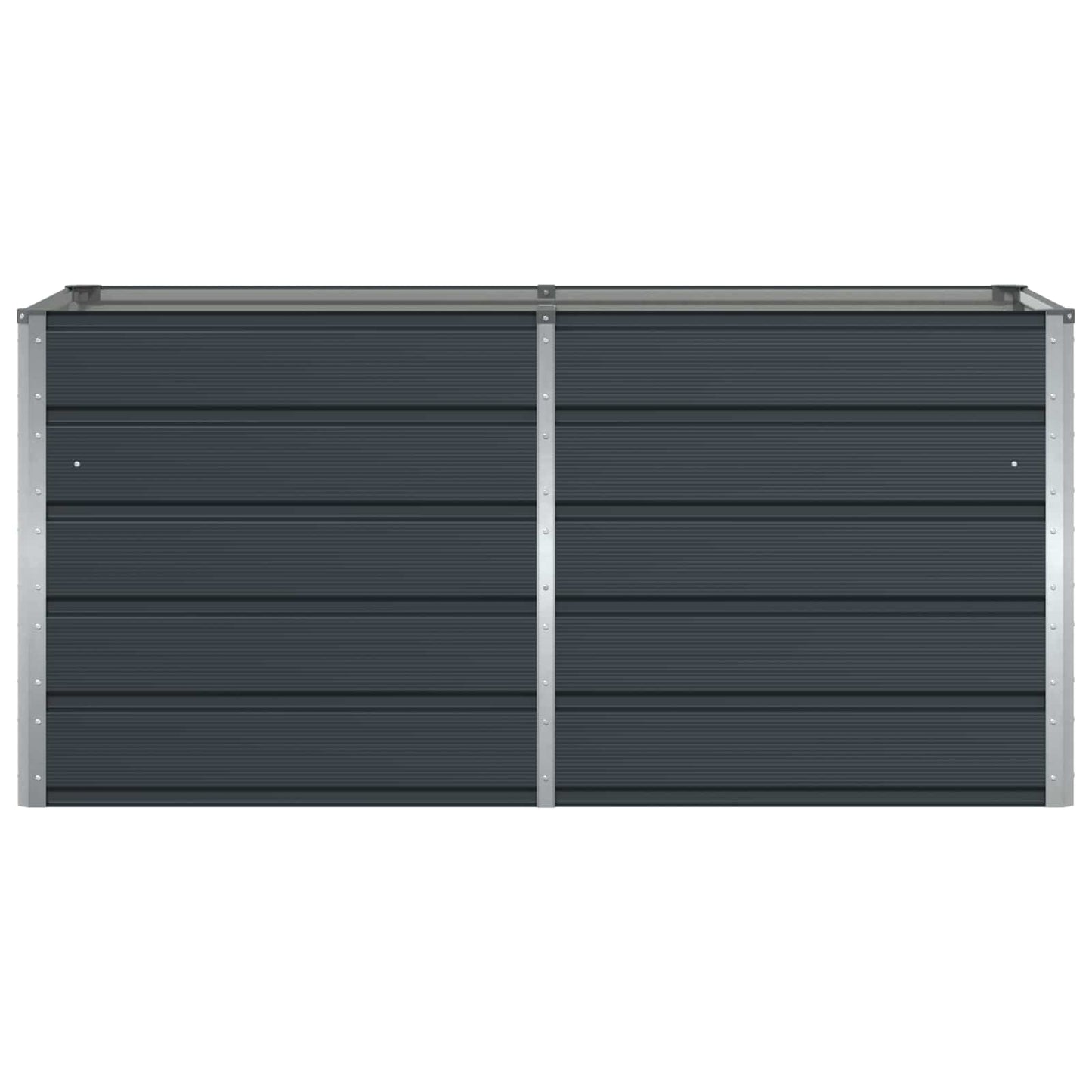 Pflanzkübel Anthrazit 160 x 80 x 75 cm Stahl