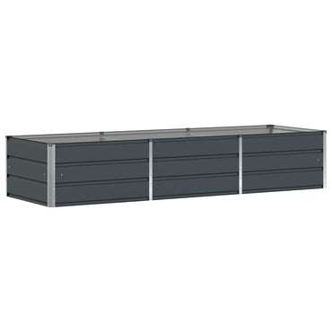 vidaXL Pflanzkübel Anthrazit 240 x 80 x 45 cm Stahl