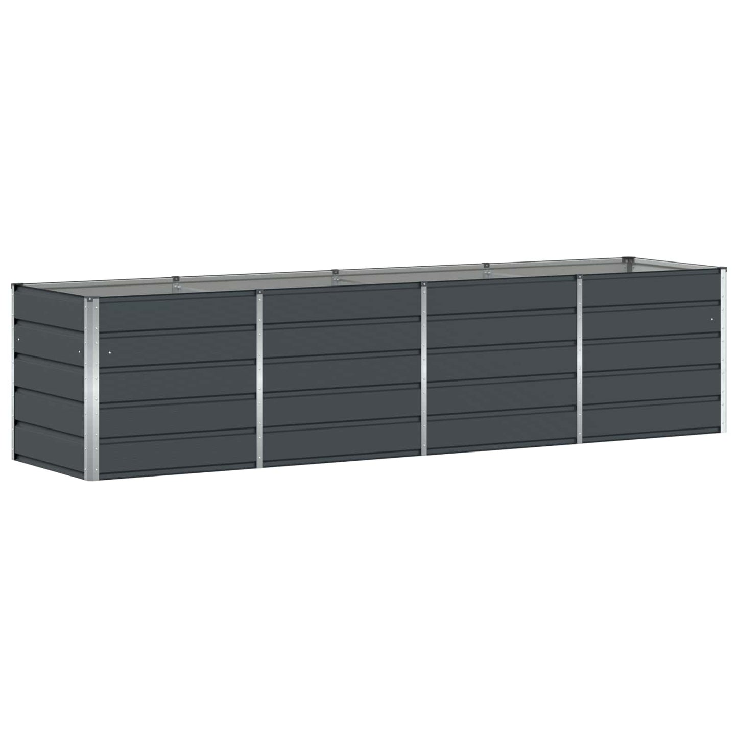 vidaXL Pflanzkübel Anthrazit 240 x 80 x 75 cm Stahl