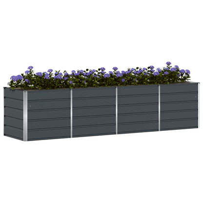 vidaXL Pflanzkübel Anthrazit 240 x 80 x 75 cm Stahl