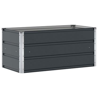 vidaXL Pflanzkübel Anthrazit 100 x 50 x 45 cm Verzinkter Stahl