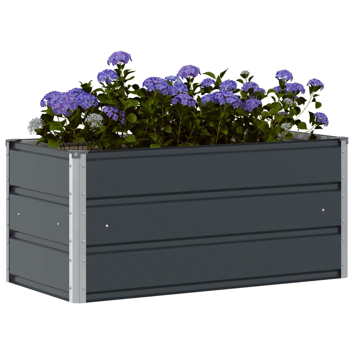 vidaXL Pflanzkübel Anthrazit 100 x 50 x 45 cm Verzinkter Stahl