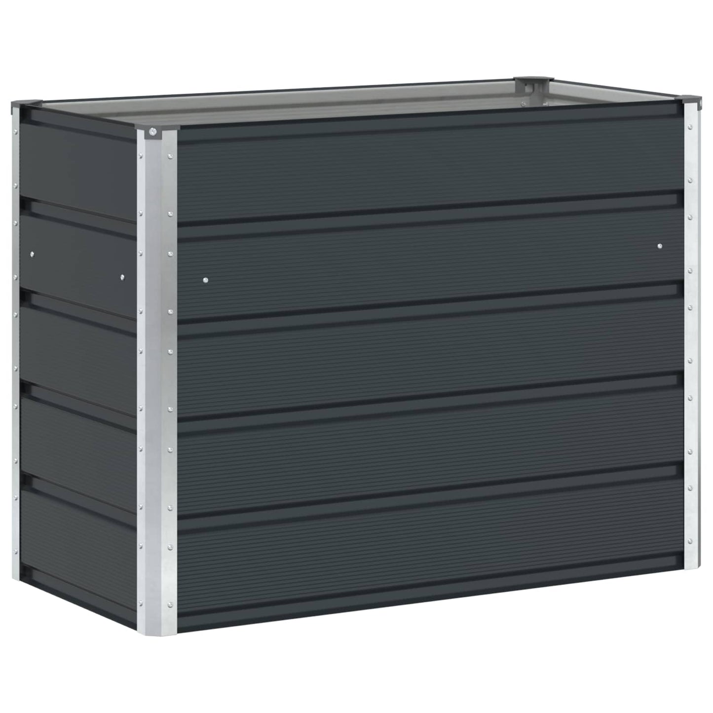 vidaXL Pflanzkübel Anthrazit 480 x 50 x 45 cm Verzinkter Stahl