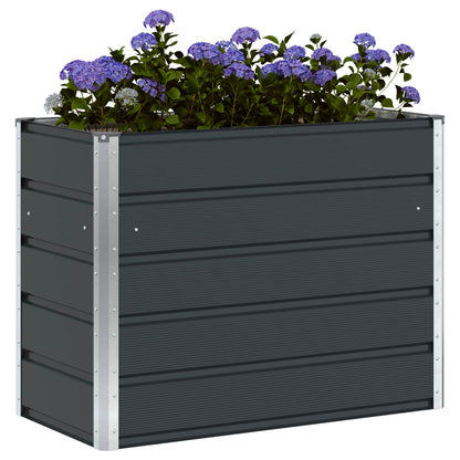 vidaXL Pflanzkübel Anthrazit 480 x 50 x 45 cm Verzinkter Stahl