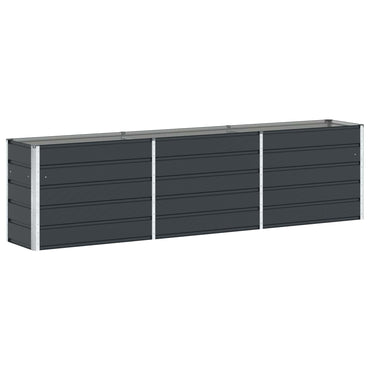 vidaXL Pflanzkübel Anthrazit 480 x 50 x 45 cm Verzinkter Stahl