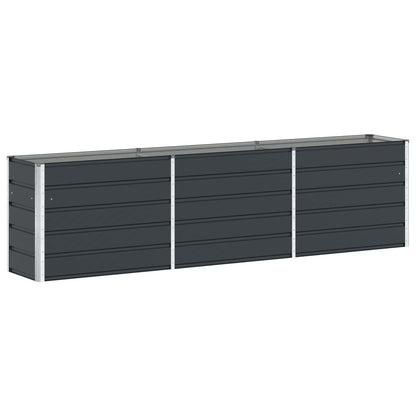 vidaXL Pflanzkübel Anthrazit 480 x 50 x 45 cm Verzinkter Stahl