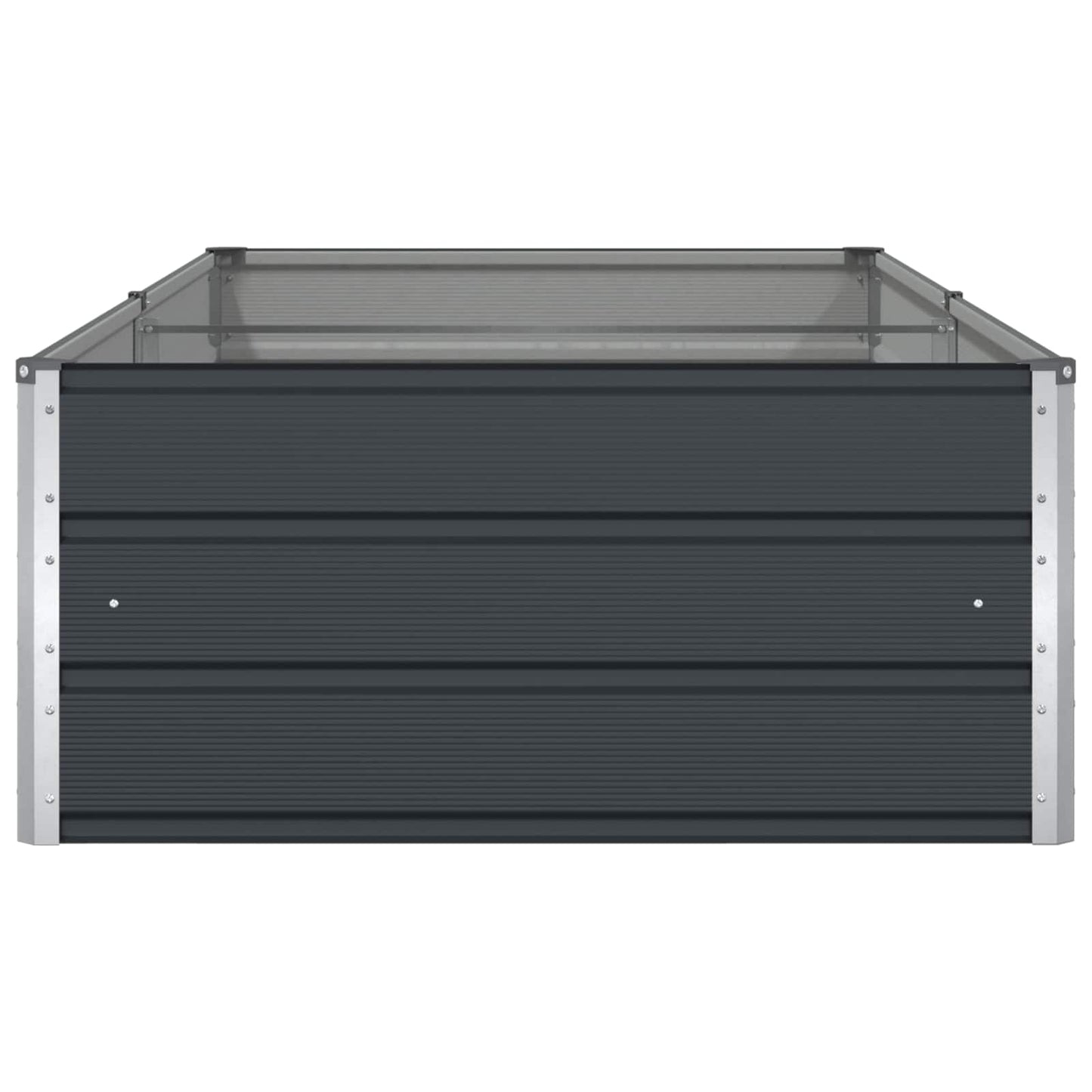 vidaXL Pflanzkübel Anthrazit 195 x 100 x 45 cm Verzinkter Stahl