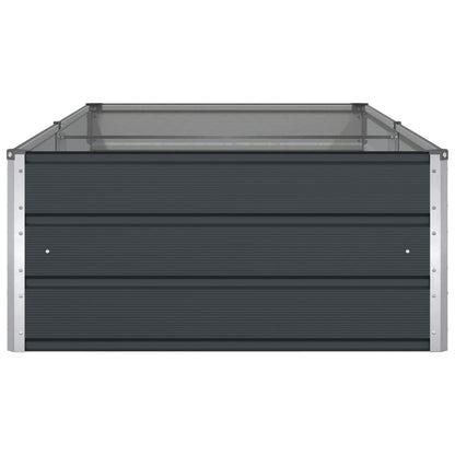 vidaXL Pflanzkübel Anthrazit 195 x 100 x 45 cm Verzinkter Stahl