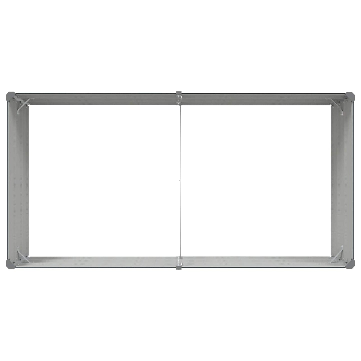 vidaXL Pflanzkübel Anthrazit 195 x 100 x 45 cm Verzinkter Stahl