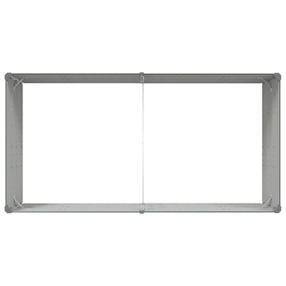 vidaXL Pflanzkübel Anthrazit 195 x 100 x 45 cm Verzinkter Stahl