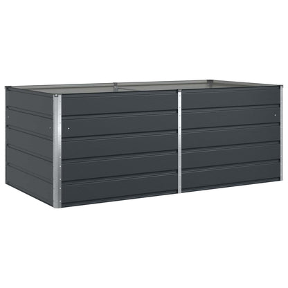 vidaXL Pflanzkübel Anthrazit 195 x 100 x 45 cm Verzinkter Stahl
