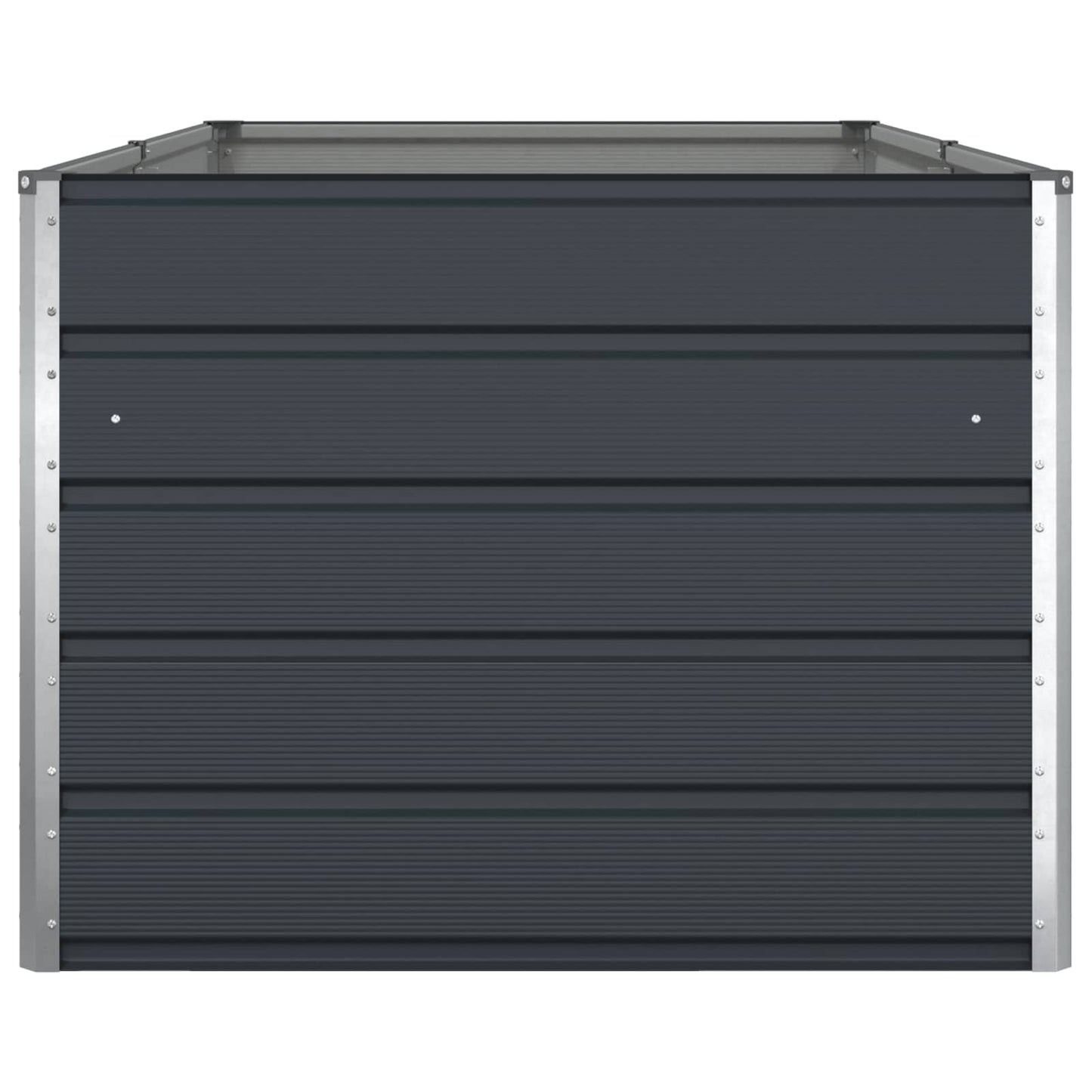 vidaXL Pflanzkübel Anthrazit 195 x 100 x 45 cm Verzinkter Stahl