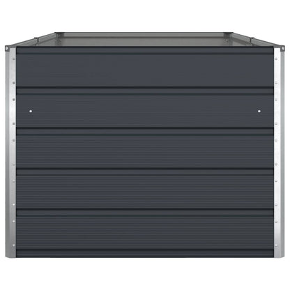 vidaXL Pflanzkübel Anthrazit 195 x 100 x 45 cm Verzinkter Stahl