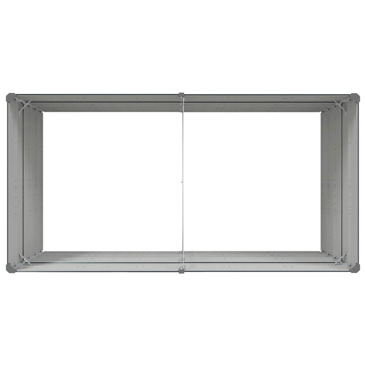 vidaXL Pflanzkübel Anthrazit 195 x 100 x 45 cm Verzinkter Stahl