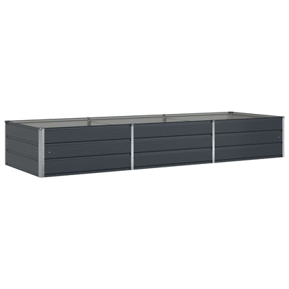 vidaXL Jardinière Gris anthracite 195 x 100 x 45 cm Acier galvanisé