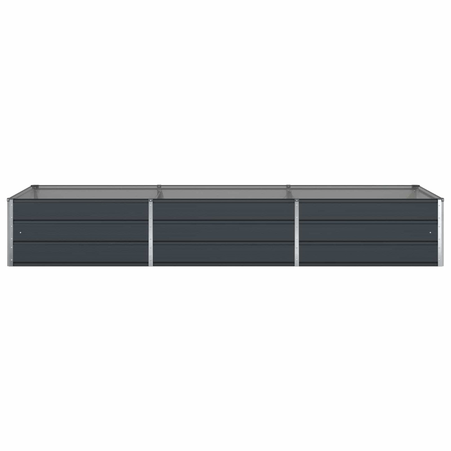 vidaXL Jardinière Gris anthracite 195 x 100 x 45 cm Acier galvanisé