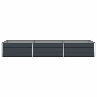 vidaXL Jardinière Gris anthracite 195 x 100 x 45 cm Acier galvanisé