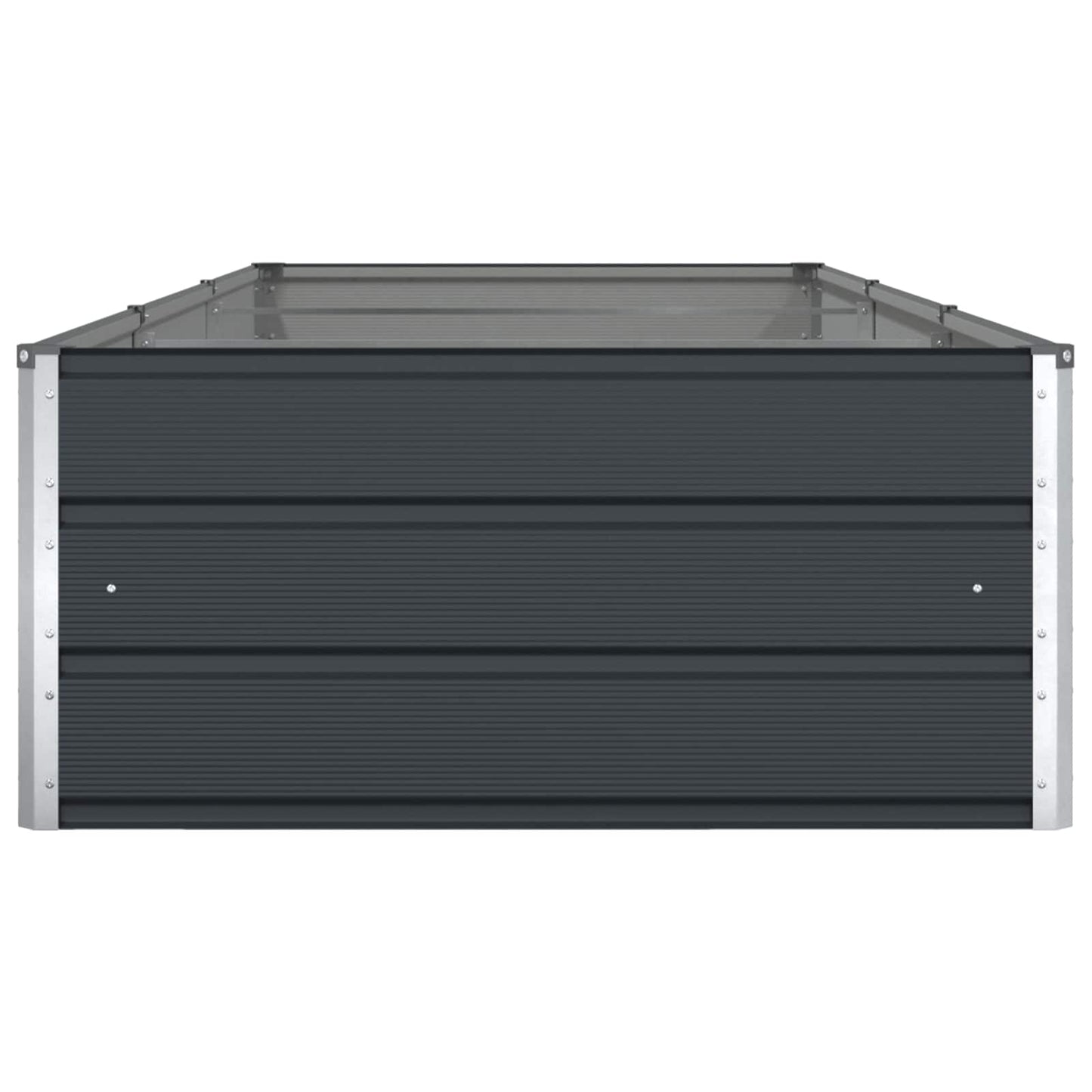 vidaXL Jardinière Gris anthracite 195 x 100 x 45 cm Acier galvanisé