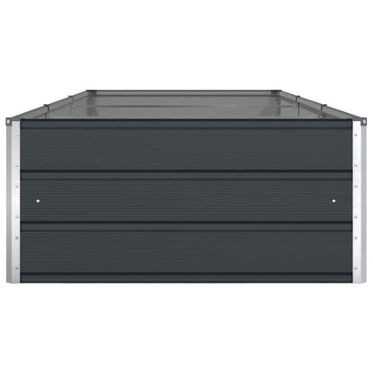vidaXL Jardinière Gris anthracite 195 x 100 x 45 cm Acier galvanisé