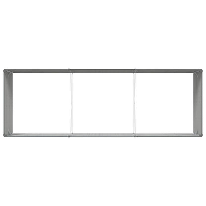 vidaXL Jardinière Gris anthracite 195 x 100 x 45 cm Acier galvanisé