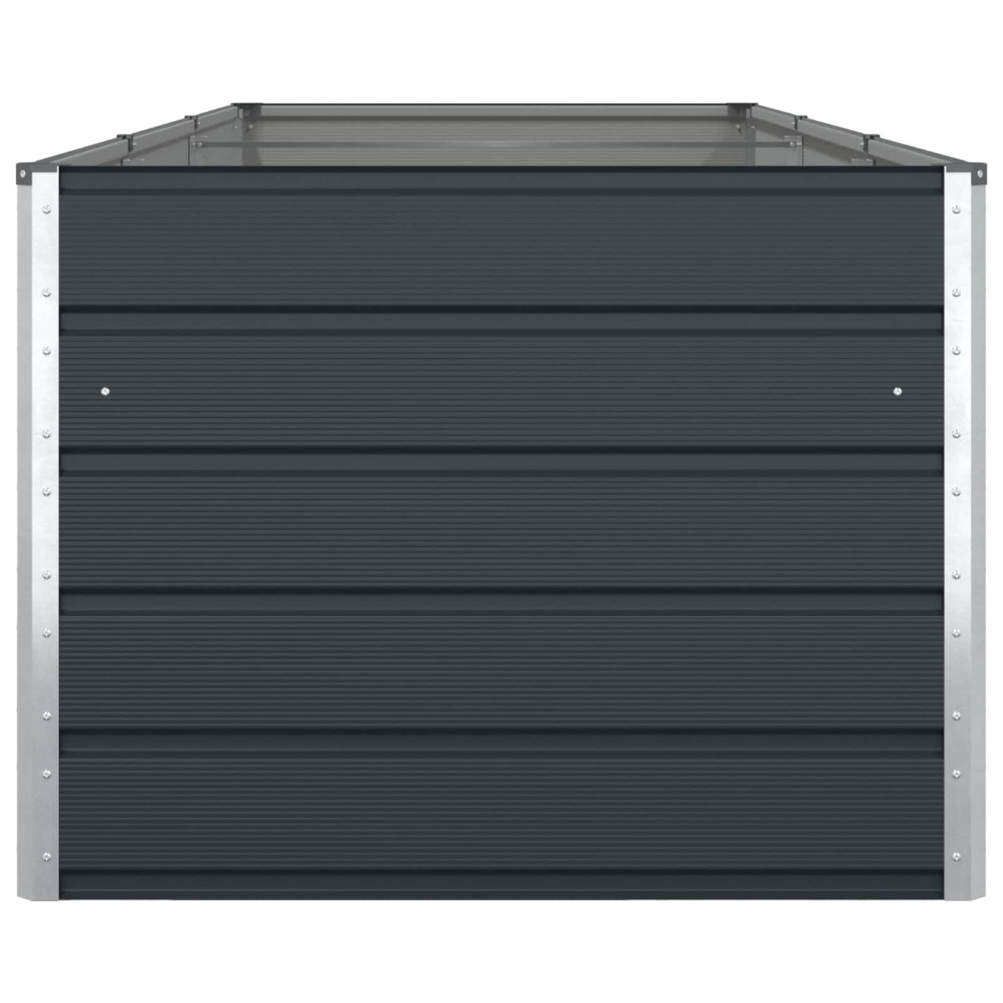 vidaXL Pflanzkübel Anthrazit 195 x 100 x 45 cm Verzinkter Stahl