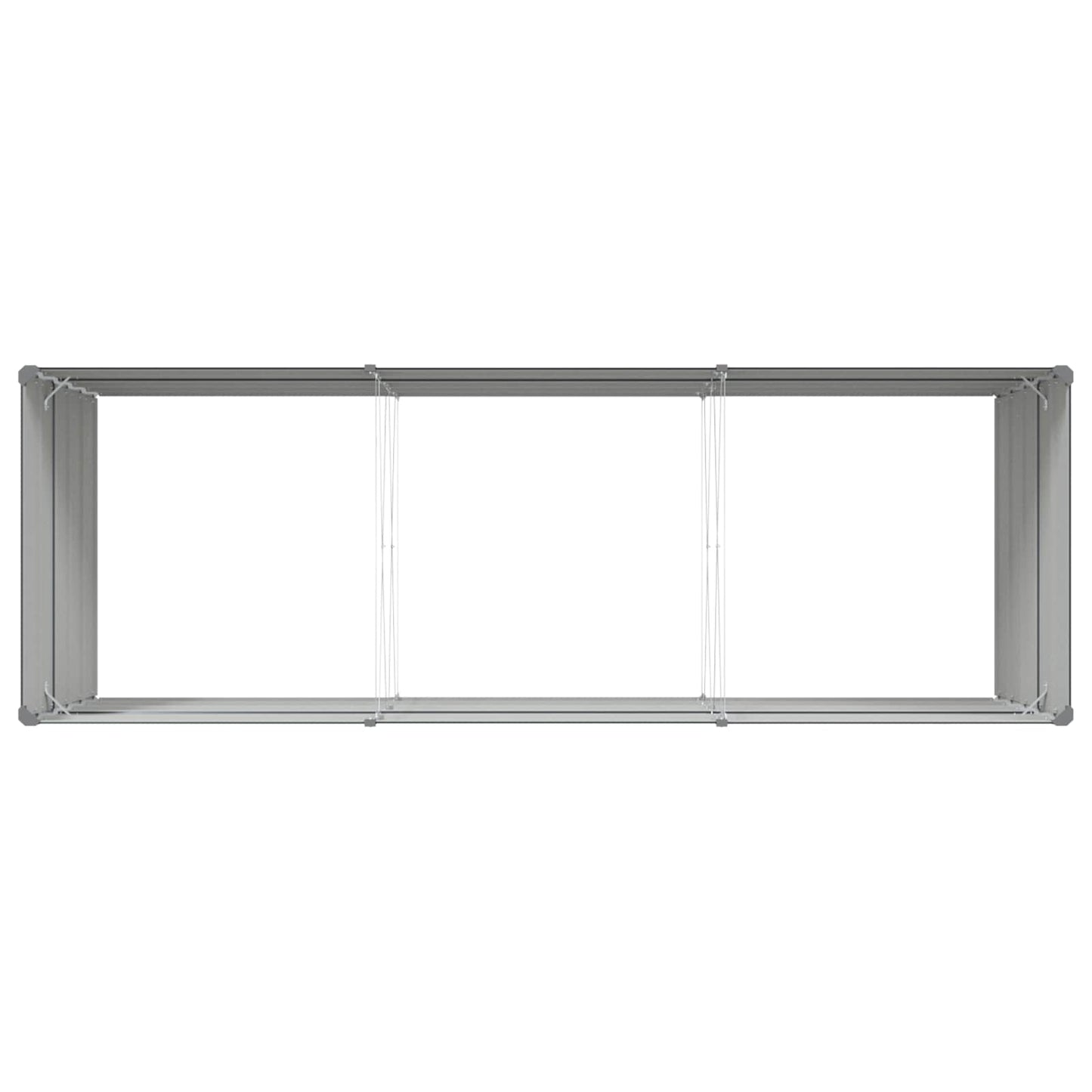 vidaXL Pflanzkübel Anthrazit 195 x 100 x 45 cm Verzinkter Stahl