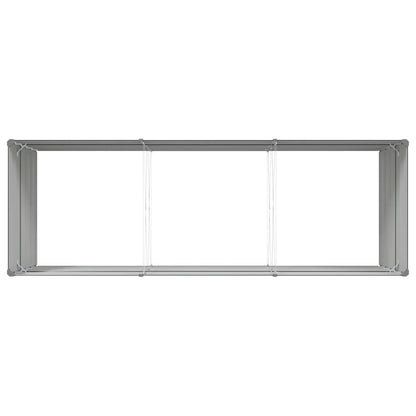 vidaXL Pflanzkübel Anthrazit 195 x 100 x 45 cm Verzinkter Stahl