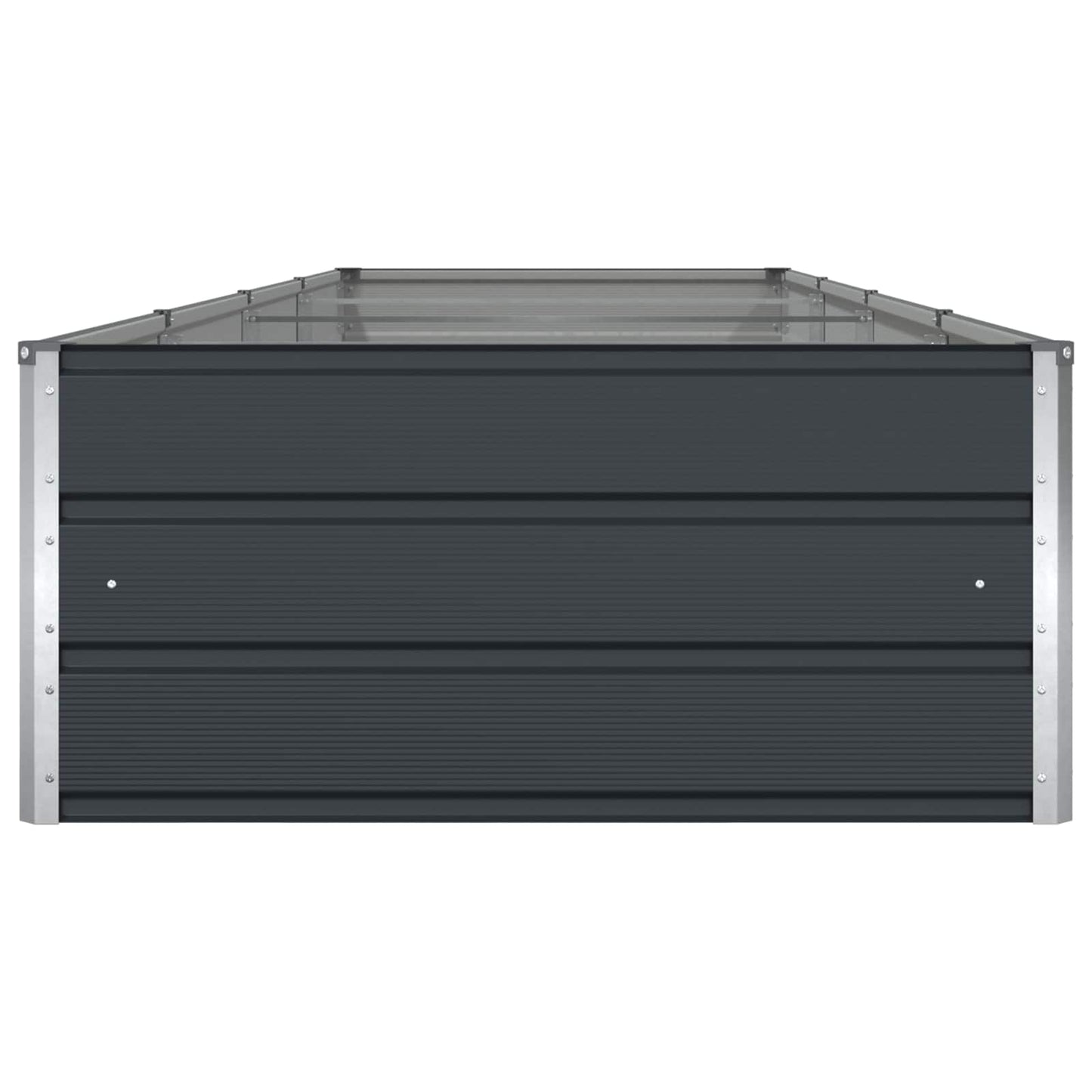 vidaXL Pflanzkübel Anthrazit 195 x 100 x 45 cm Verzinkter Stahl