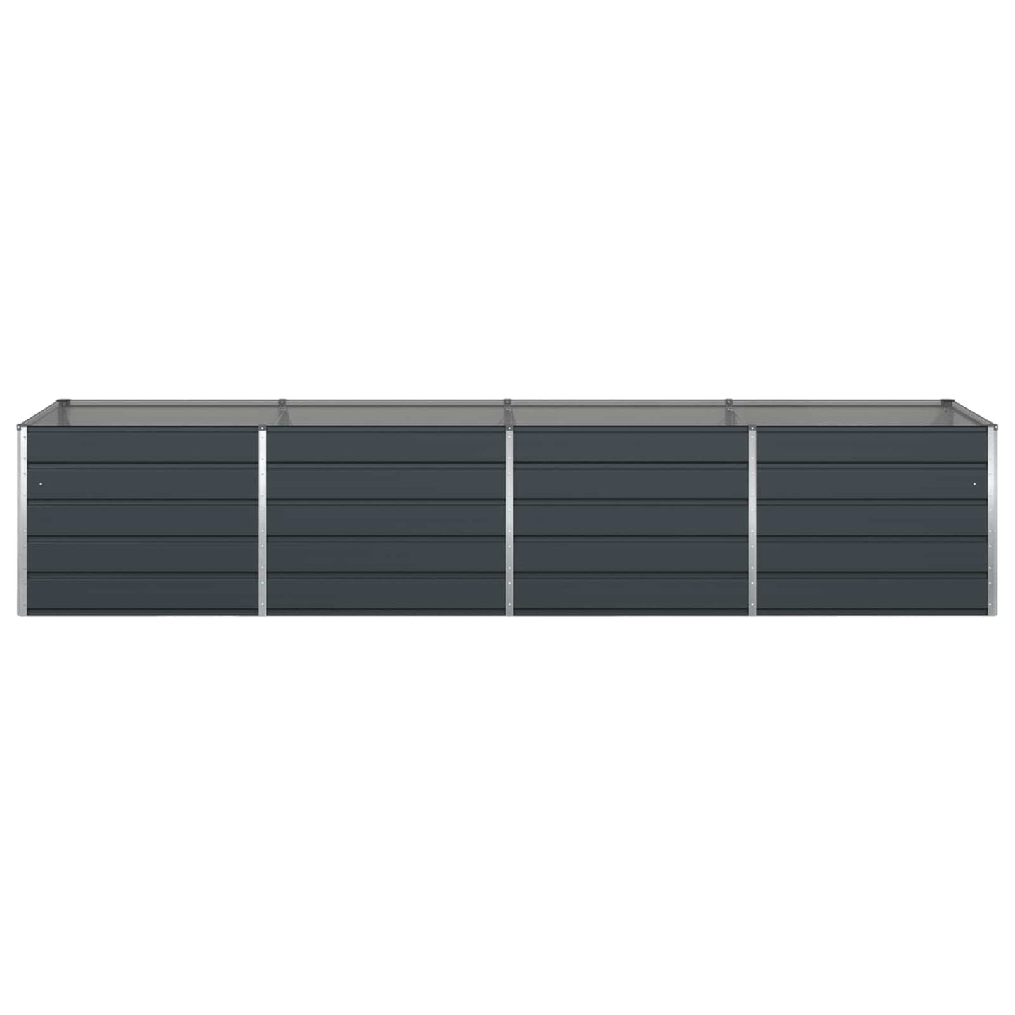vidaXL Jardinière Gris anthracite 195 x 100 x 45 cm Acier galvanisé