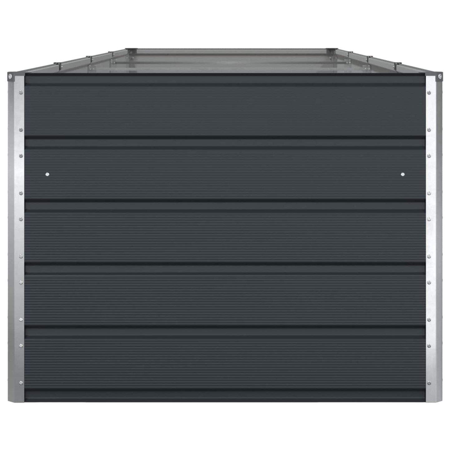 vidaXL Jardinière Gris anthracite 195 x 100 x 45 cm Acier galvanisé