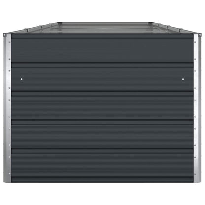 vidaXL Jardinière Gris anthracite 195 x 100 x 45 cm Acier galvanisé
