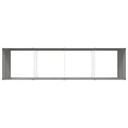 vidaXL Jardinière Gris anthracite 195 x 100 x 45 cm Acier galvanisé