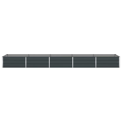 vidaXL Jardinière Gris anthracite 195 x 100 x 45 cm Acier galvanisé