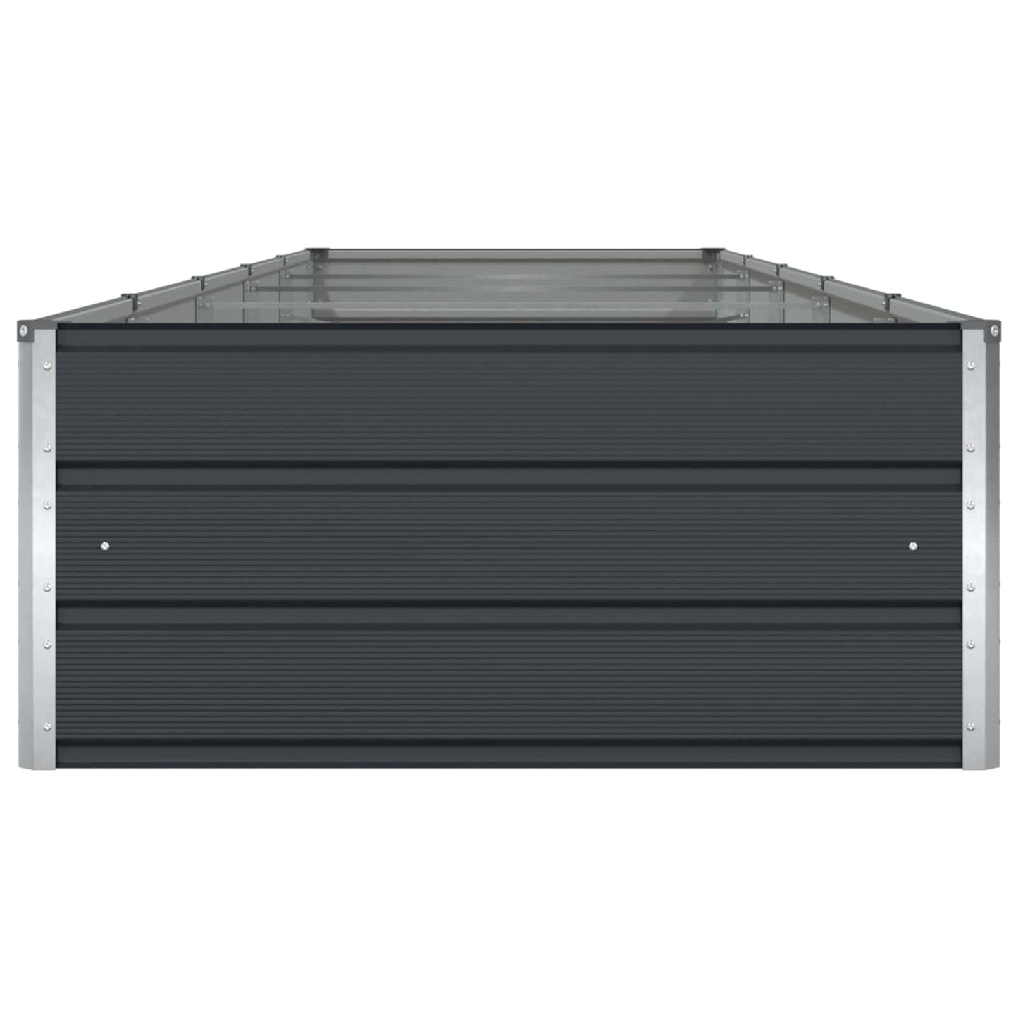 vidaXL Jardinière Gris anthracite 195 x 100 x 45 cm Acier galvanisé