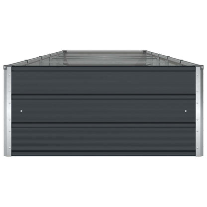vidaXL Jardinière Gris anthracite 195 x 100 x 45 cm Acier galvanisé
