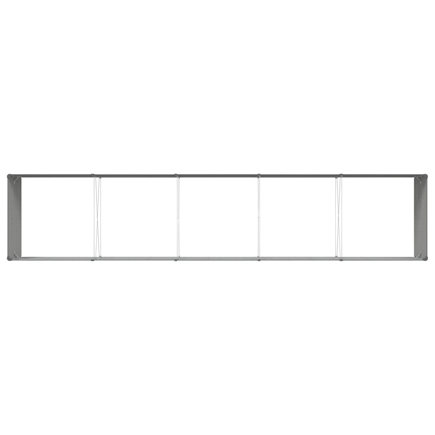 vidaXL Jardinière Gris anthracite 195 x 100 x 45 cm Acier galvanisé