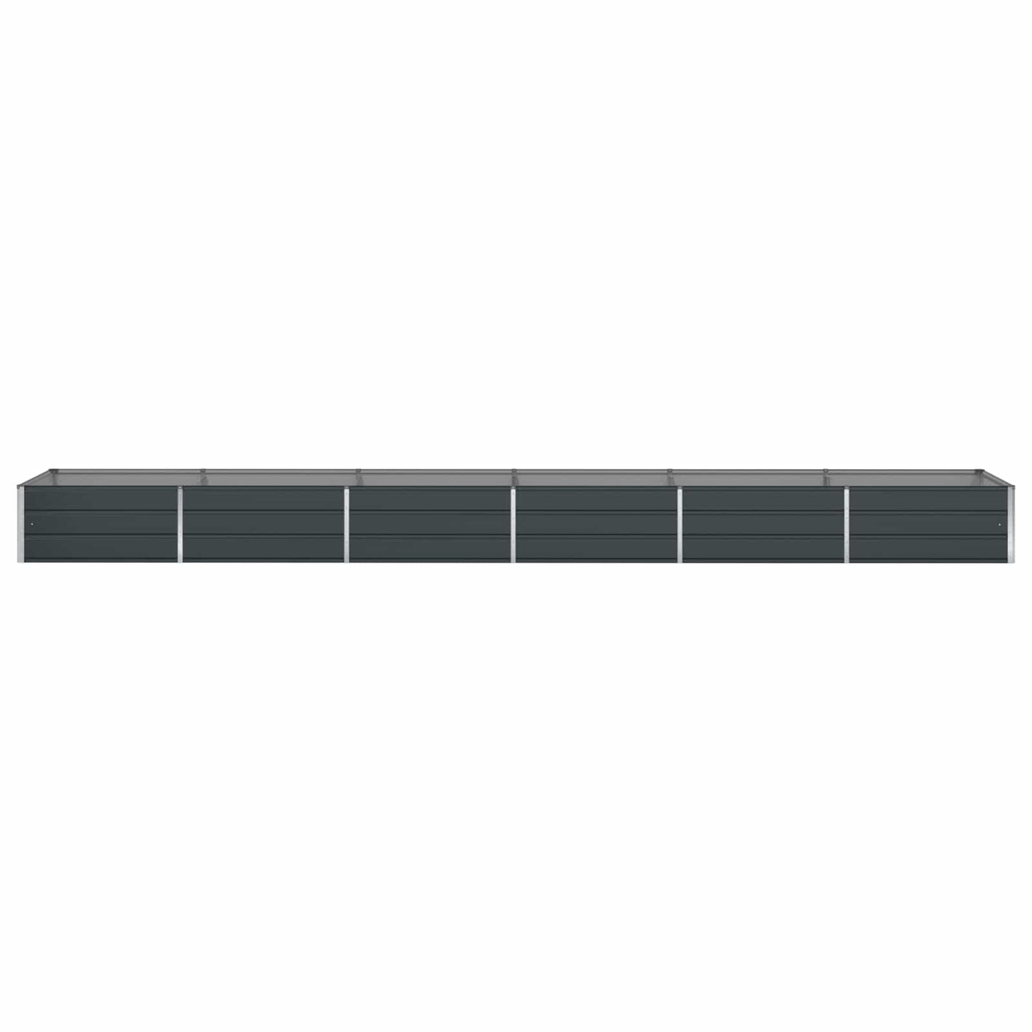 vidaXL Jardinière Gris anthracite 195 x 100 x 45 cm Acier galvanisé