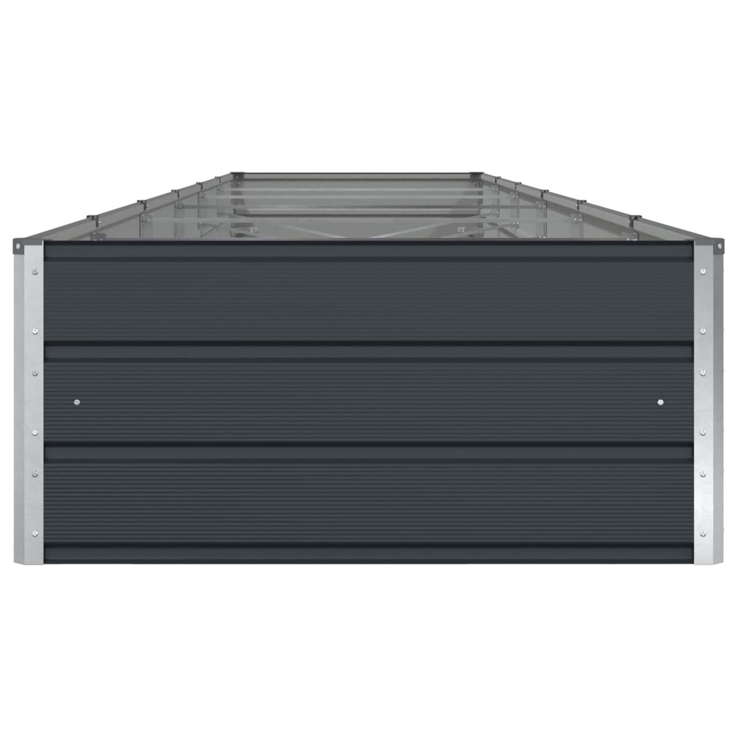 vidaXL Jardinière Gris anthracite 195 x 100 x 45 cm Acier galvanisé
