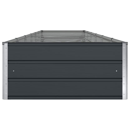 vidaXL Jardinière Gris anthracite 195 x 100 x 45 cm Acier galvanisé