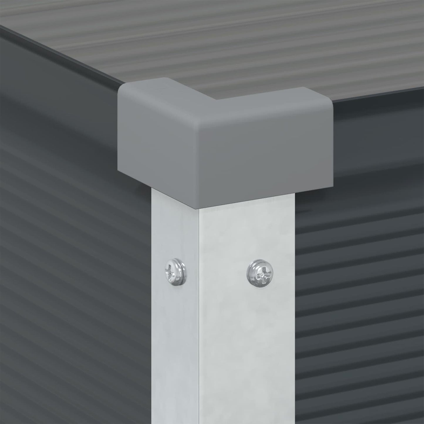vidaXL Pflanzkübel Anthrazit 100 x 45 x 90 cm Verzinkter Stahl