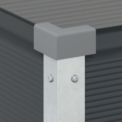 vidaXL Pflanzkübel Anthrazit 100 x 45 x 90 cm Verzinkter Stahl