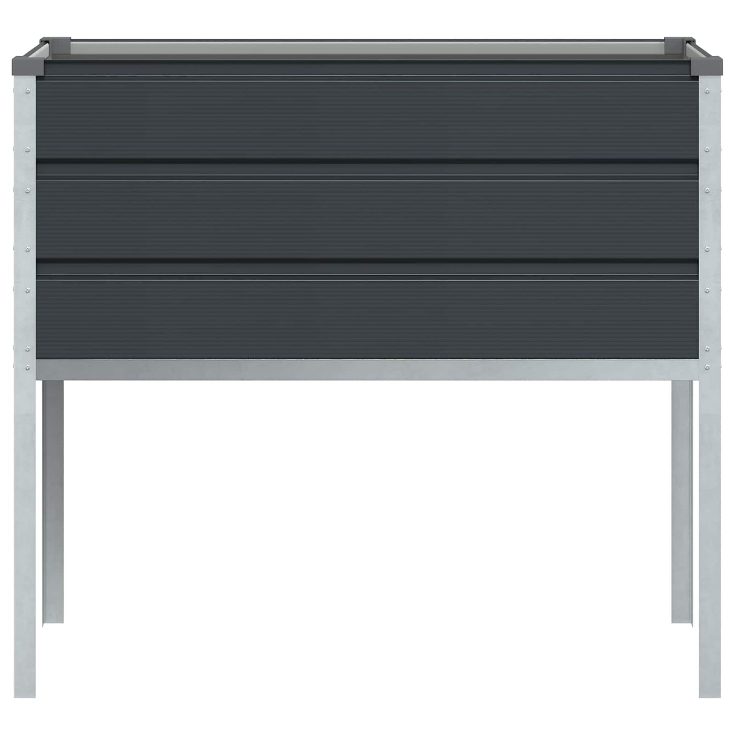 vidaXL Pflanzkübel Anthrazit 100 x 45 x 90 cm Verzinkter Stahl