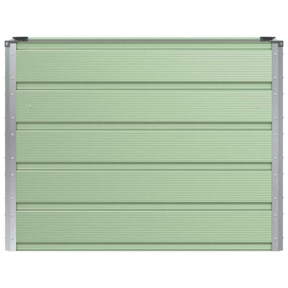 vidaXL Pflanzkübel Grün 100 x 40 x 75 cm Stahl